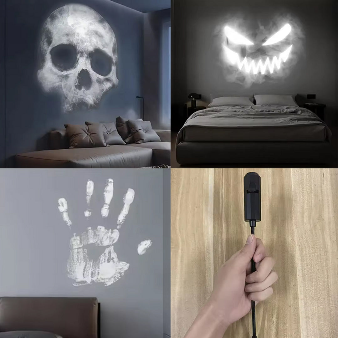 Proyector Portátil con 3 Imágenes LED Halloween