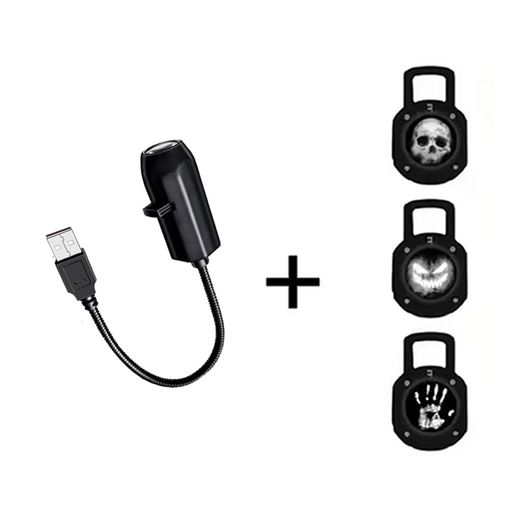 Proyector Portátil con 3 Imágenes LED Halloween