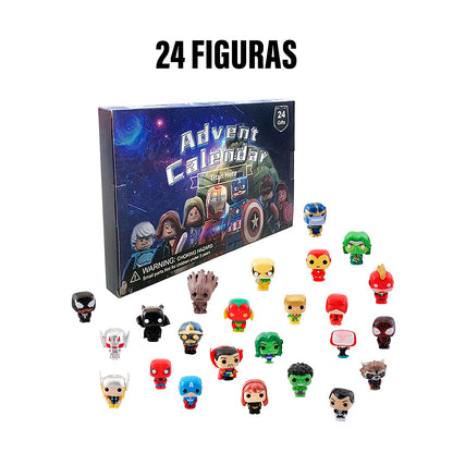 Calendario de Adviento Marvel con 24 Figuras
