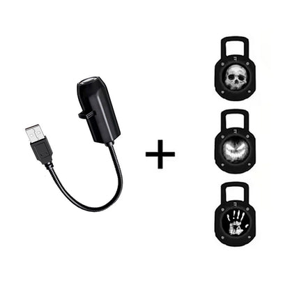 Proyector Portátil con 3 Imágenes LED Halloween